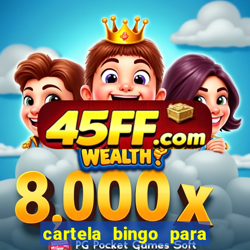 cartela bingo para cha de cozinha imprimir gratis